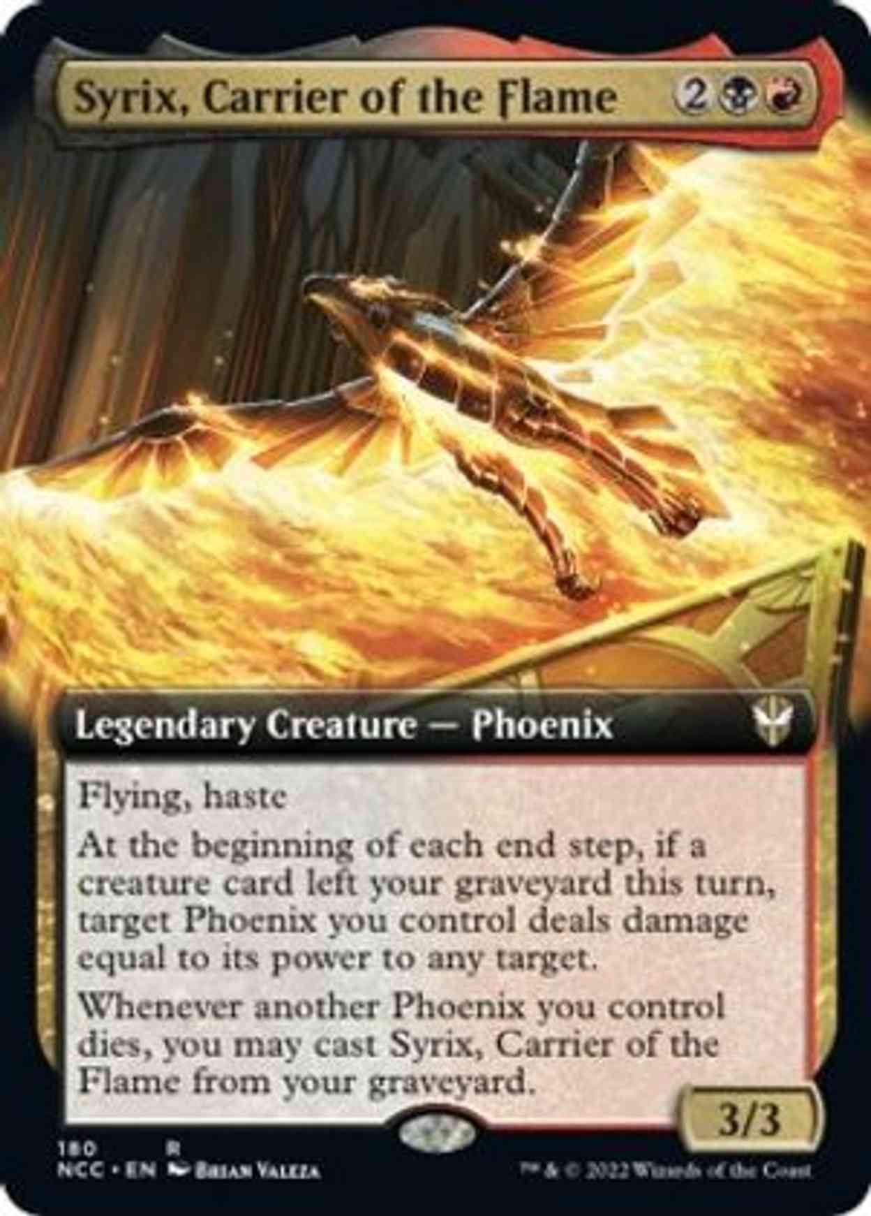 Syrix, Carrier of the Flame (Extended Art) magic card front