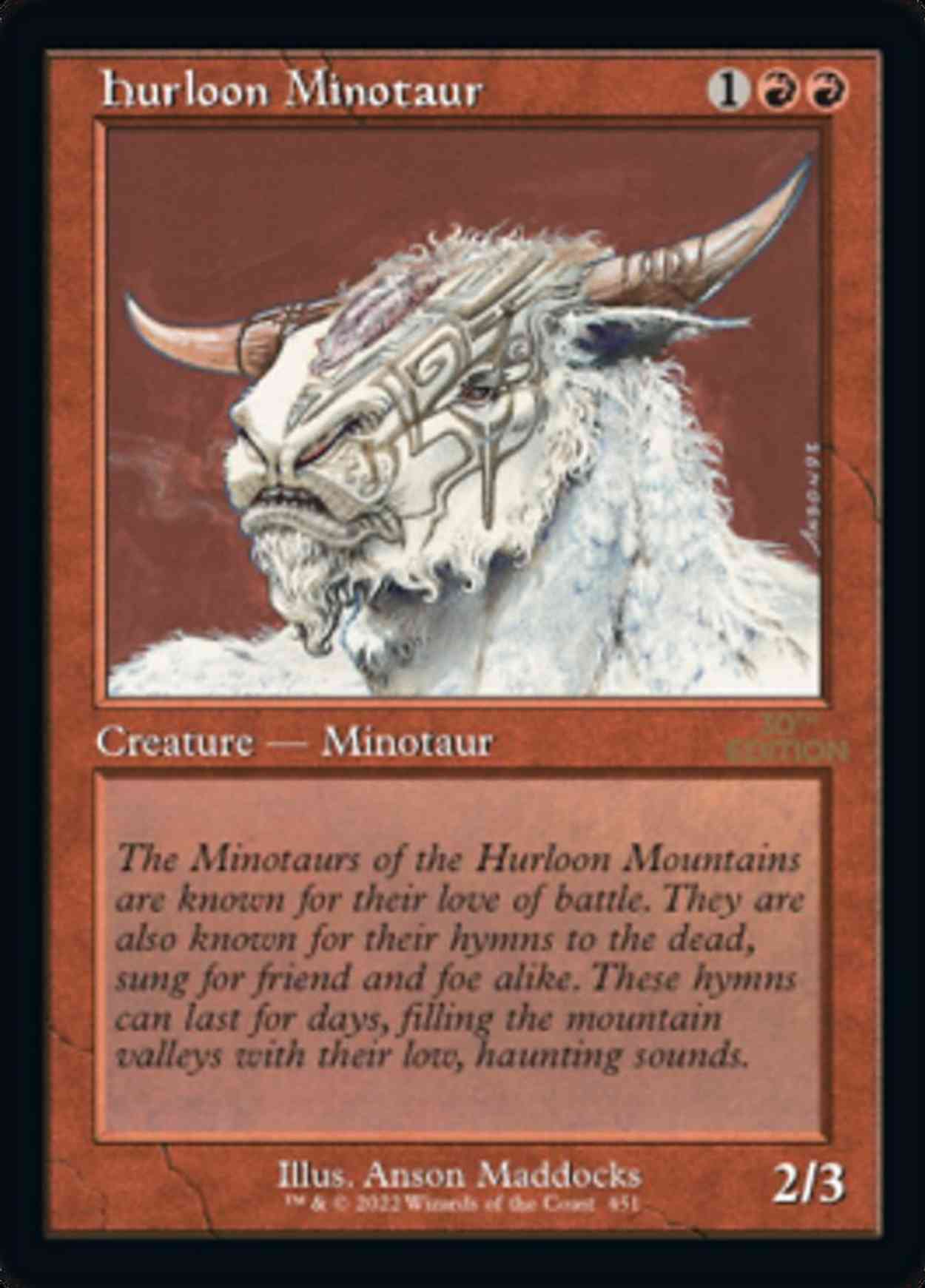 Hurloon Minotaur (Retro Frame) magic card front
