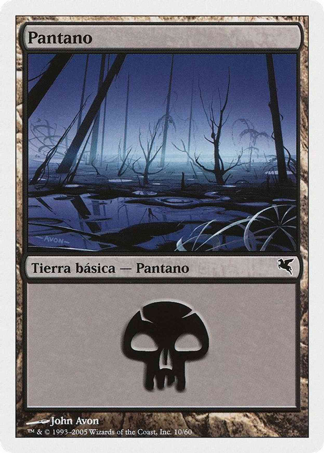 Swamp (Spanish) - "Pantano" (A10) magic card front