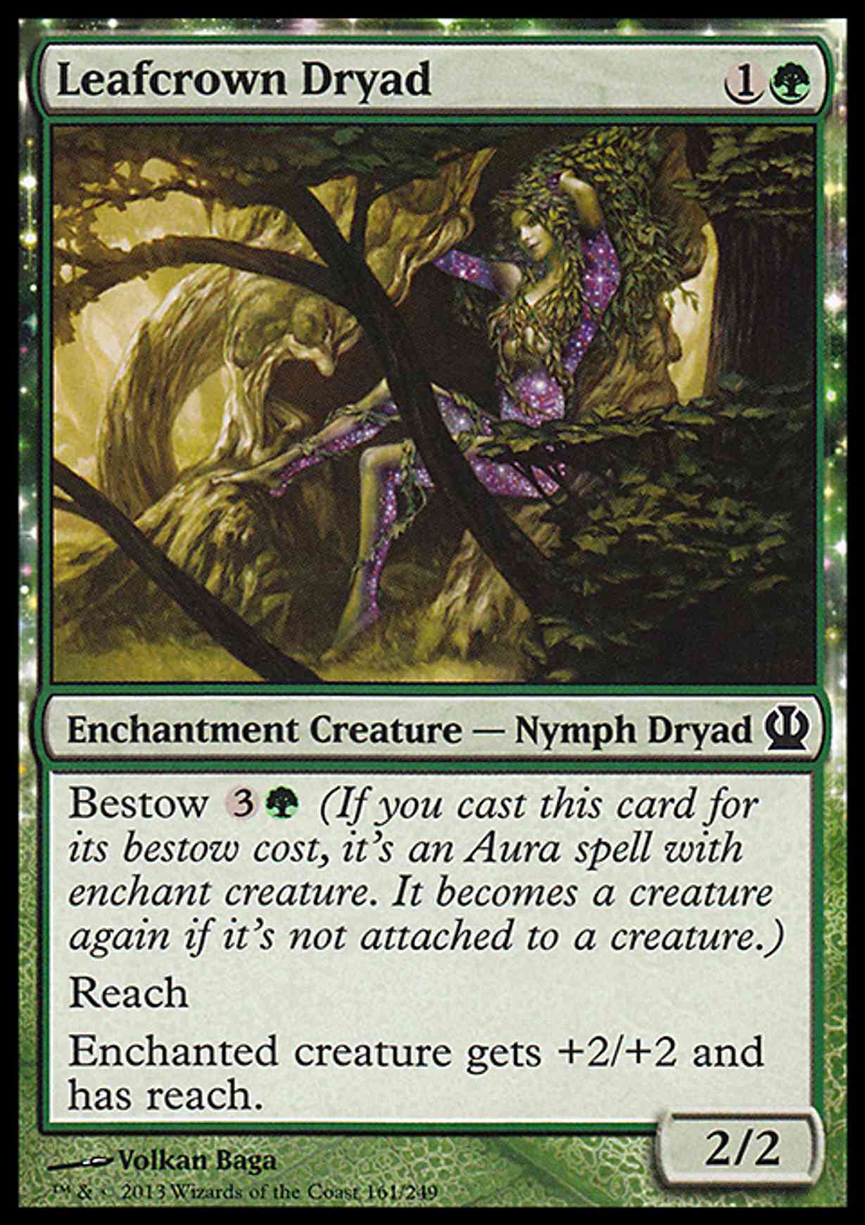Leafcrown Dryad magic card front