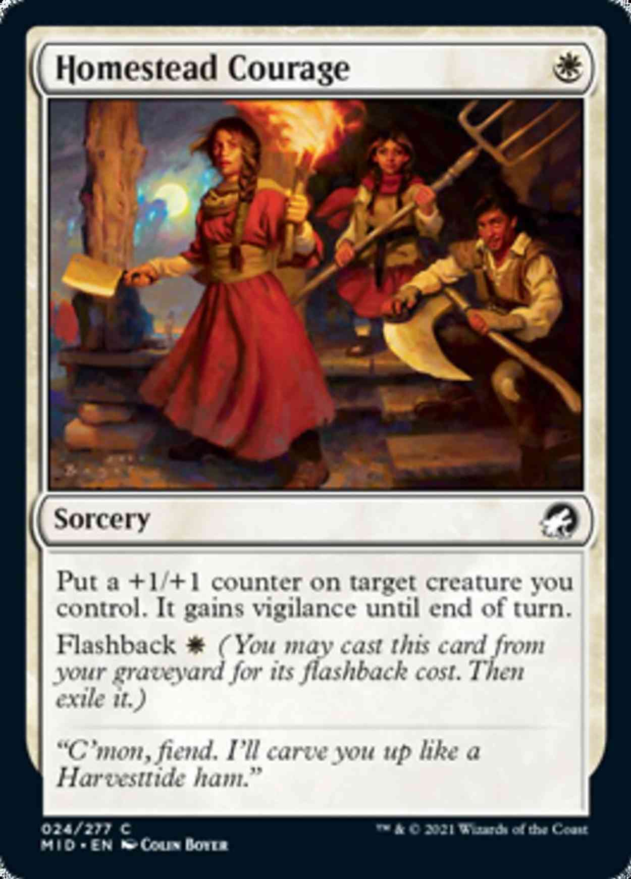 Homestead Courage magic card front