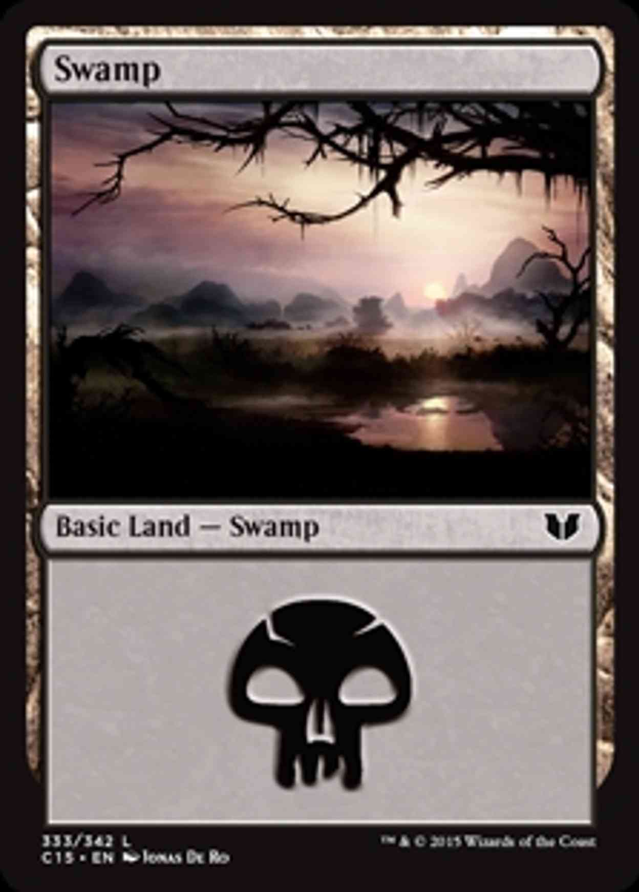 Swamp (333) magic card front