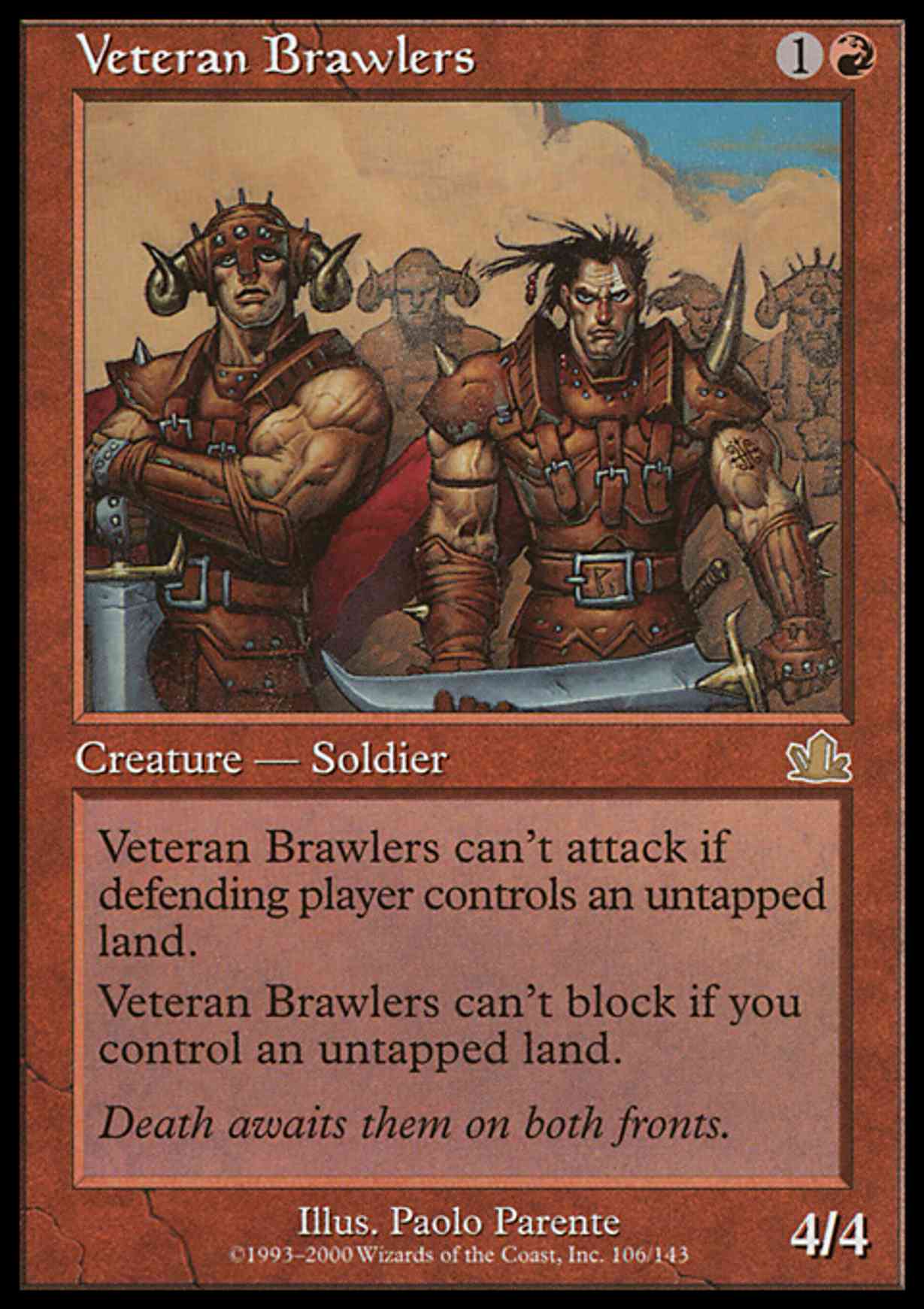 Veteran Brawlers magic card front