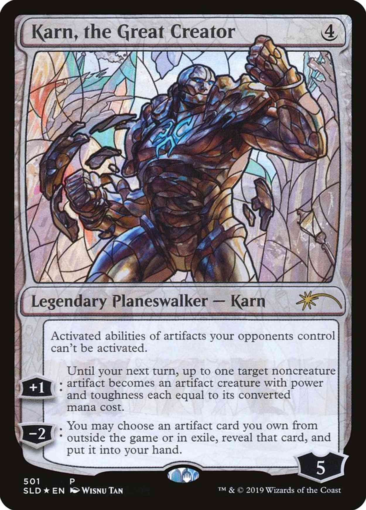Karn, the Great Creator (Stained Glass) magic card front