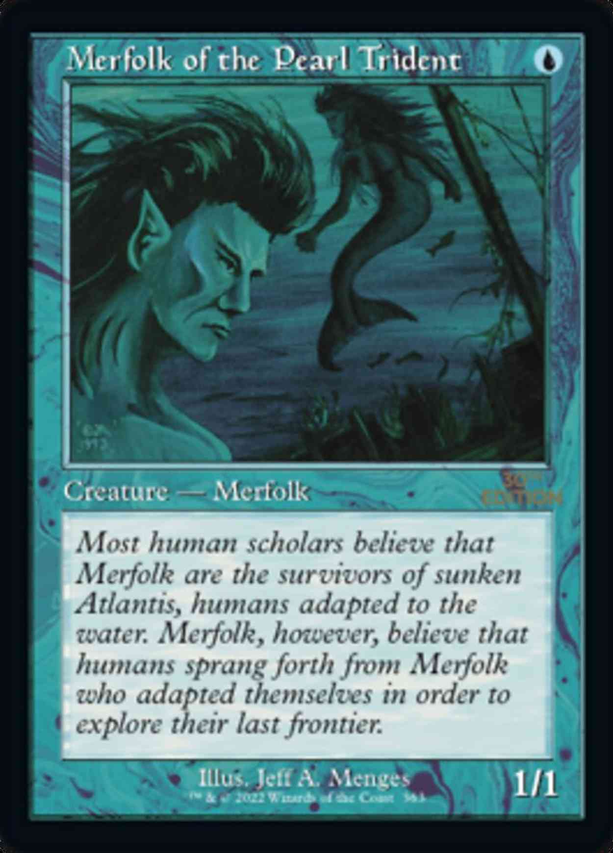 Merfolk of the Pearl Trident (Retro Frame) magic card front