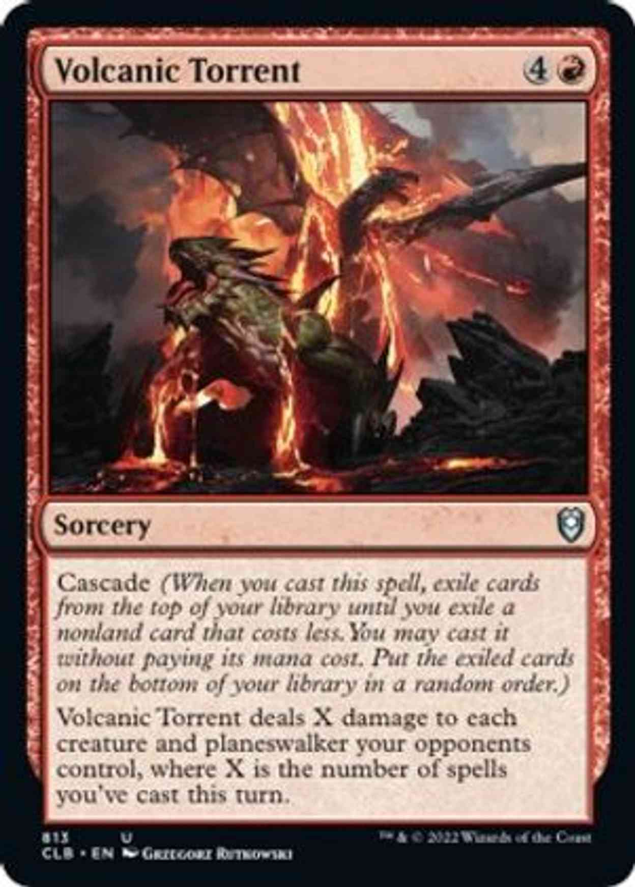 Volcanic Torrent magic card front