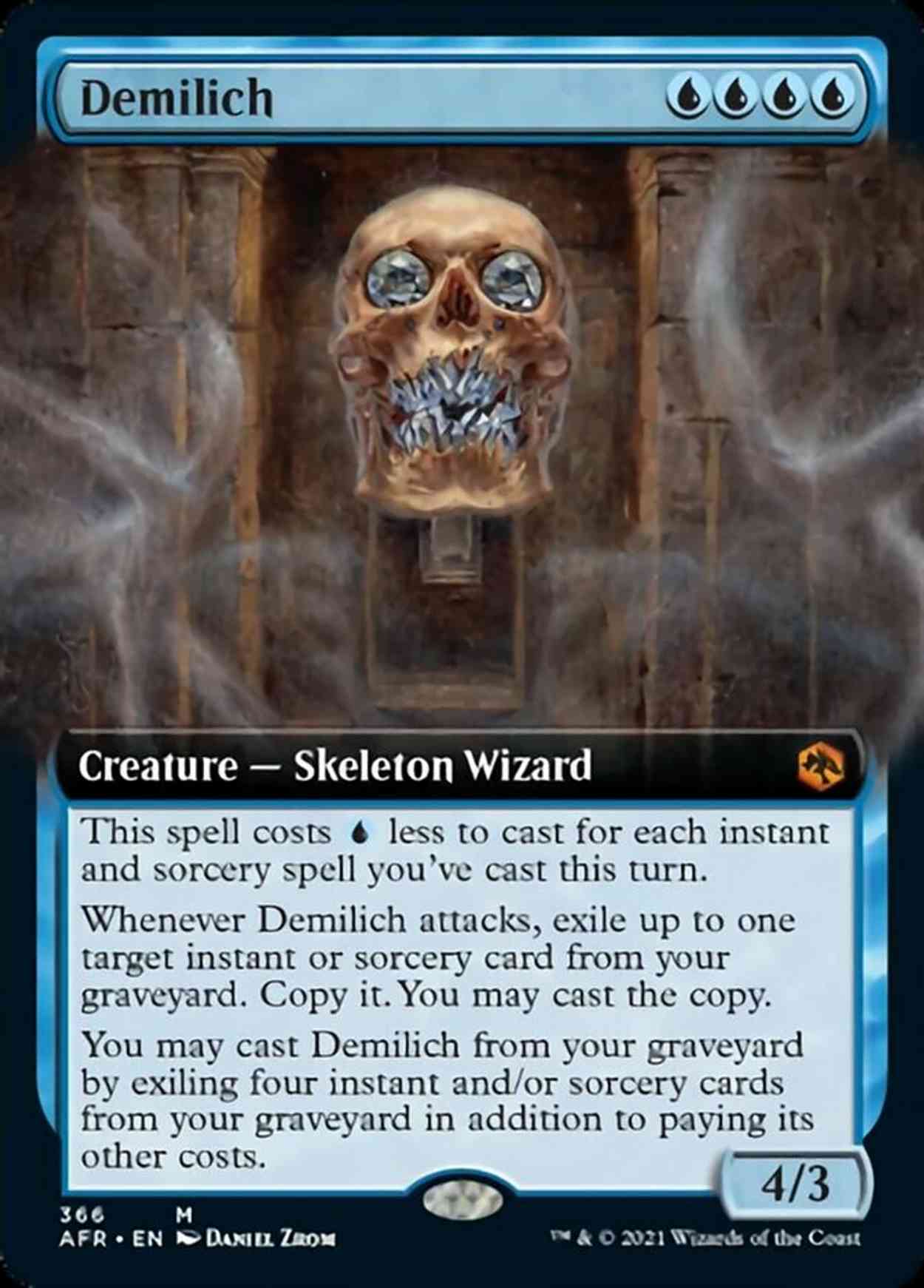 Demilich (Extended Art) magic card front