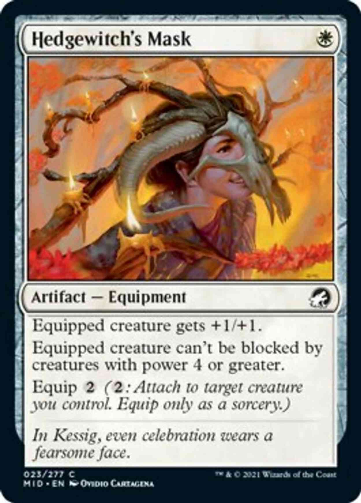 Hedgewitch's Mask magic card front