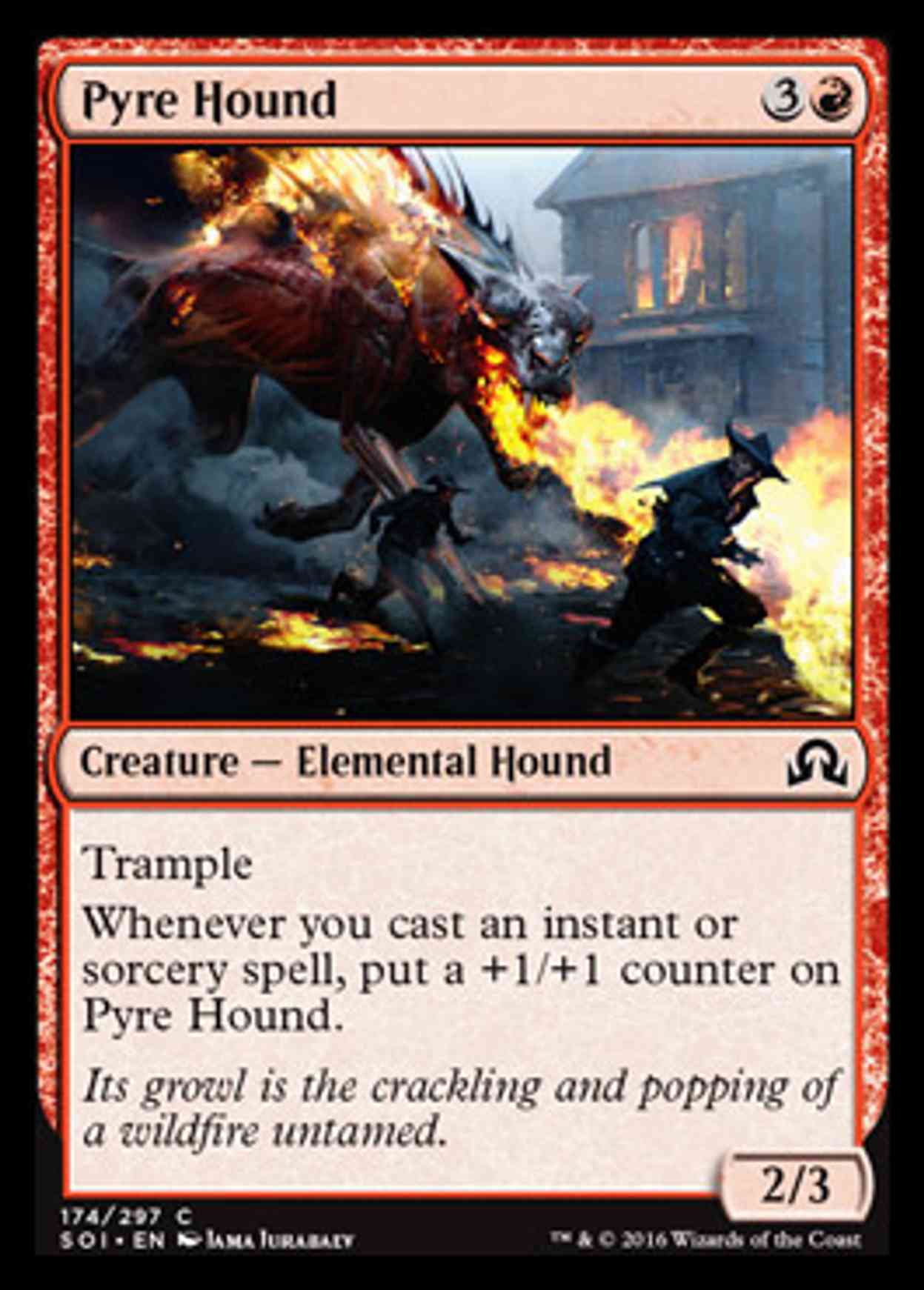 Pyre Hound magic card front