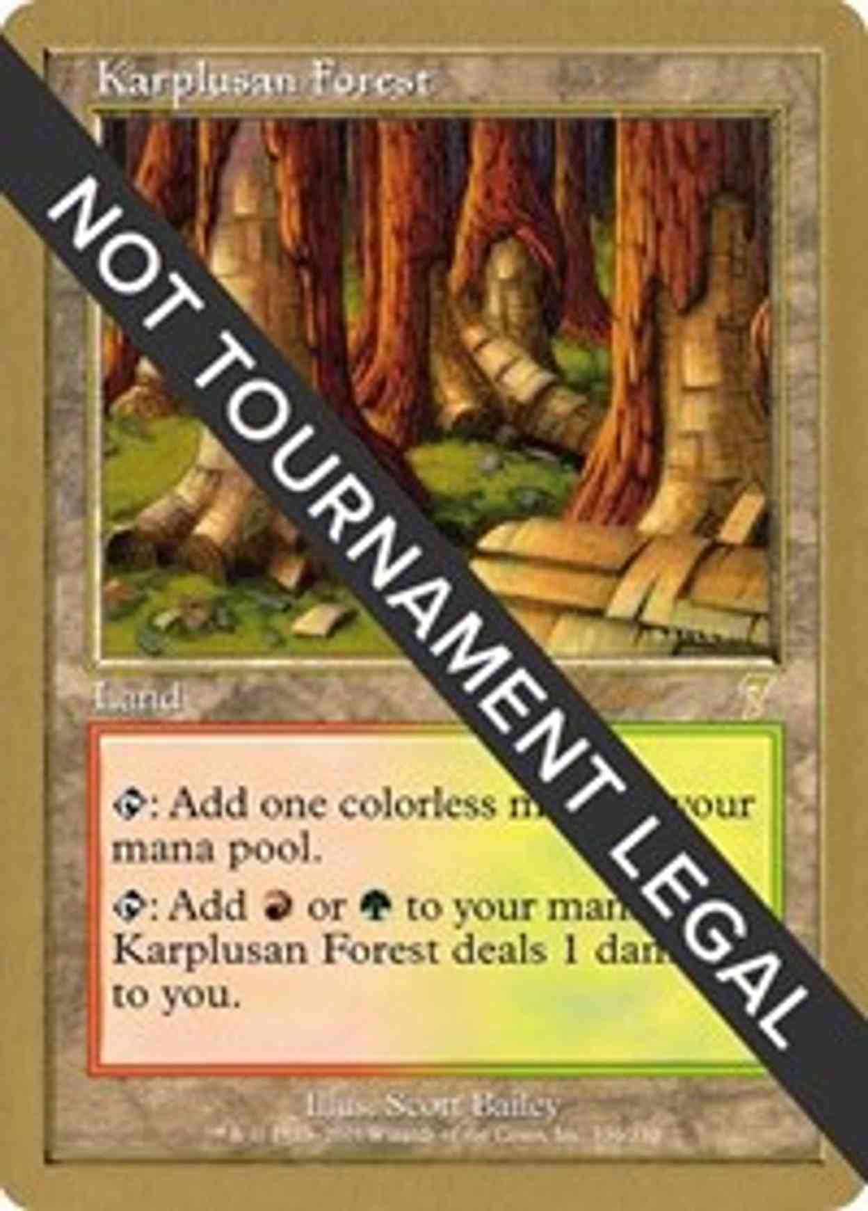 Karplusan Forest - 2002 Sim Han How (7ED) magic card front