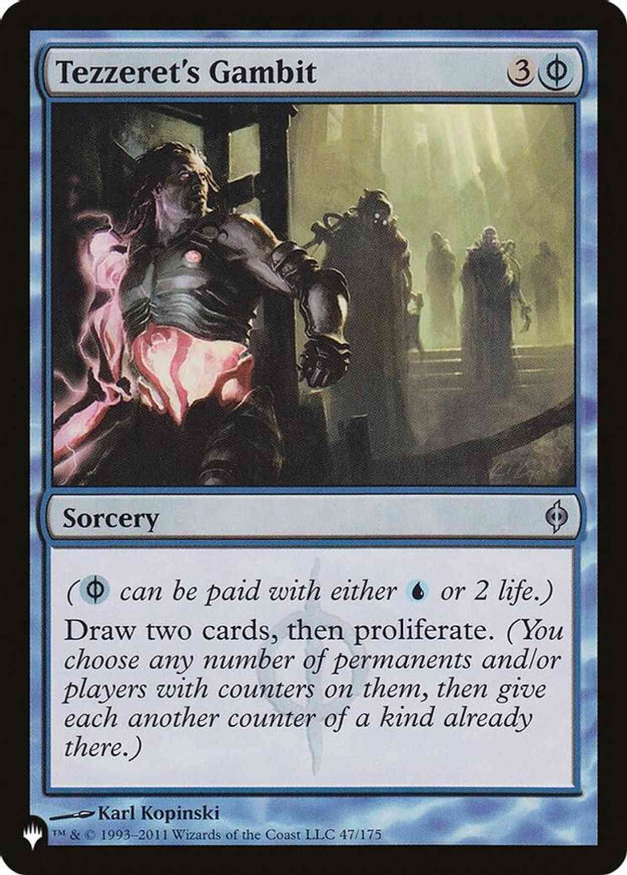 Tezzeret's Gambit magic card front