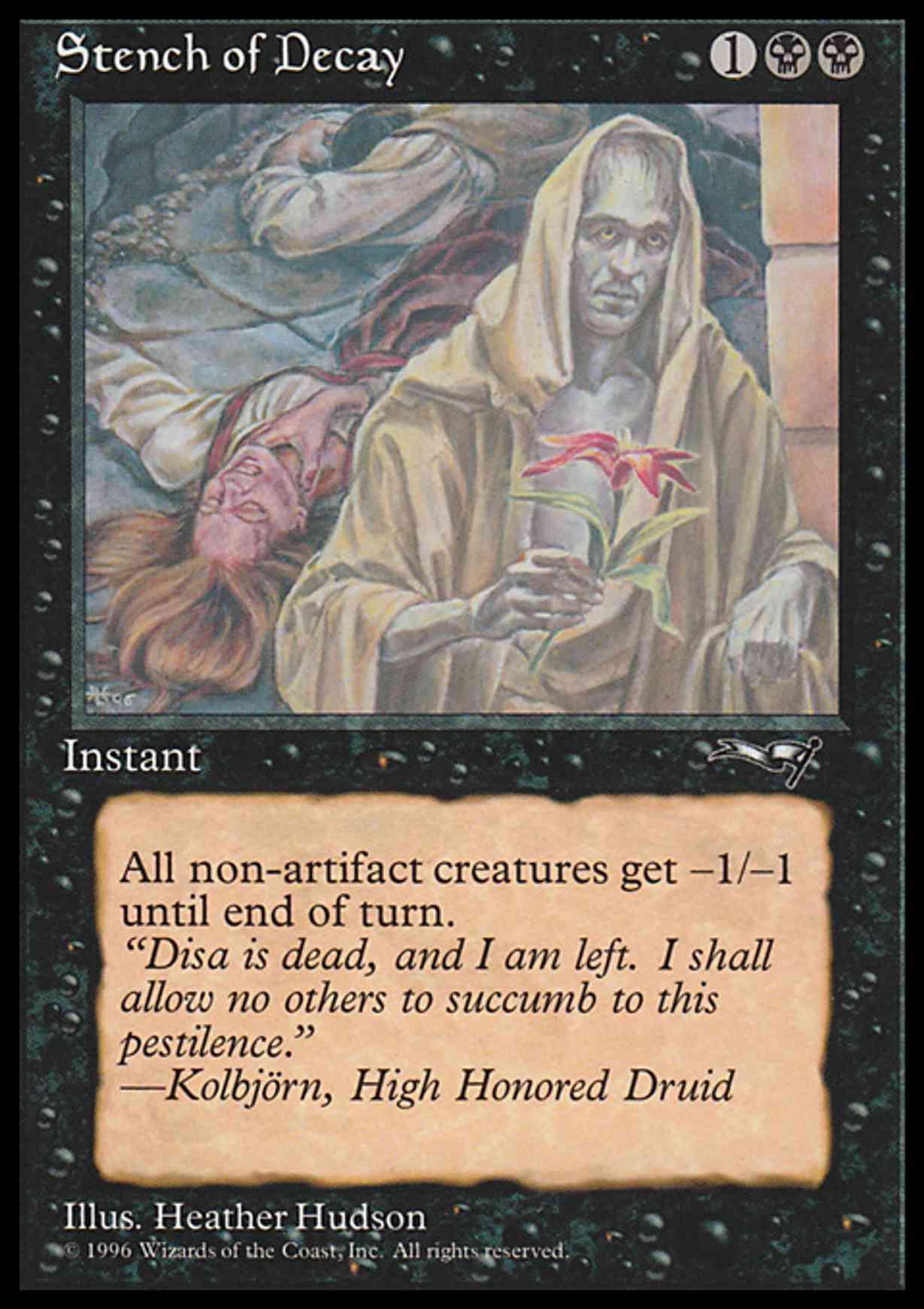 Stench of Decay (Red Flower) magic card front