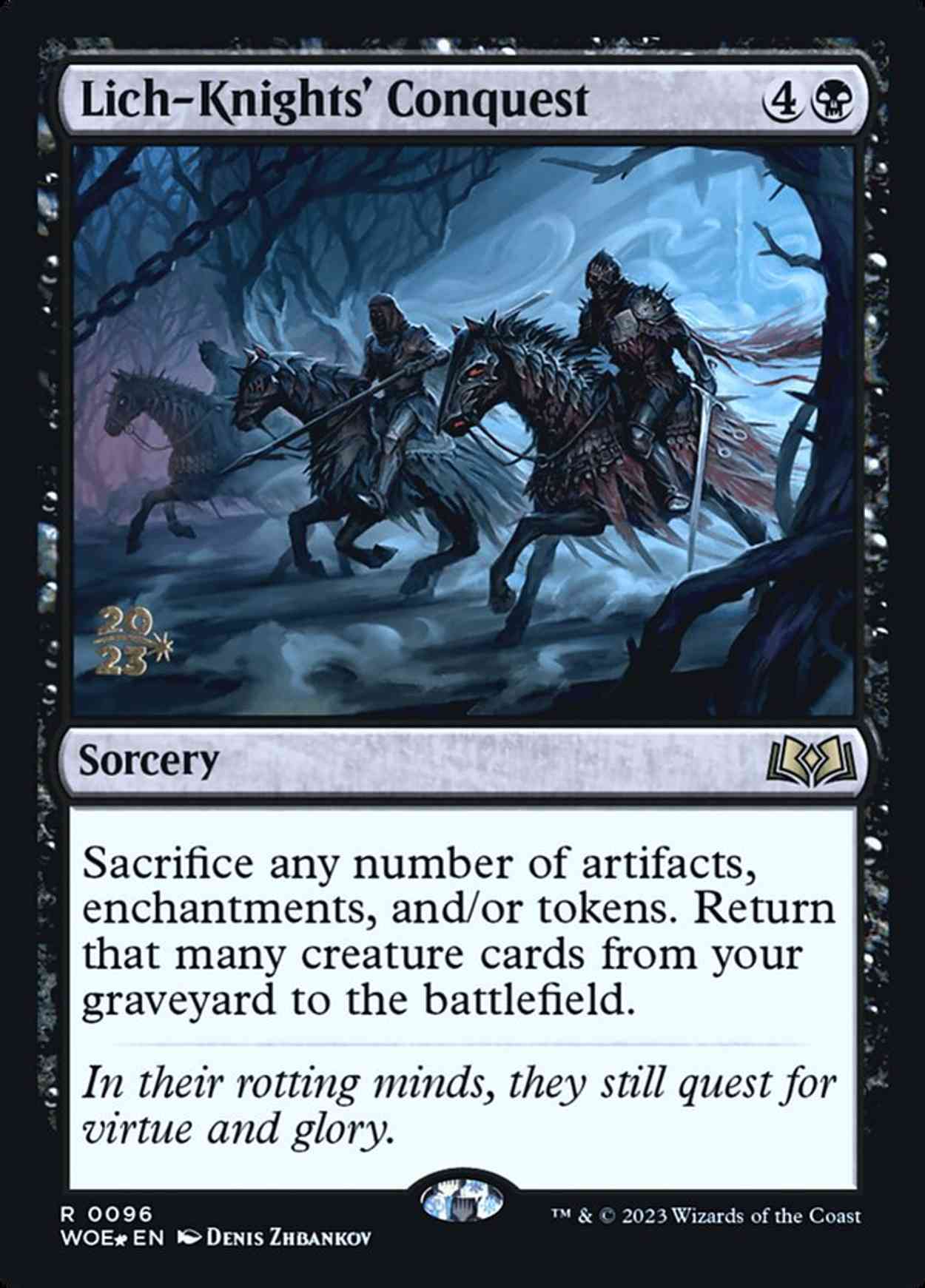 Lich-Knights' Conquest magic card front