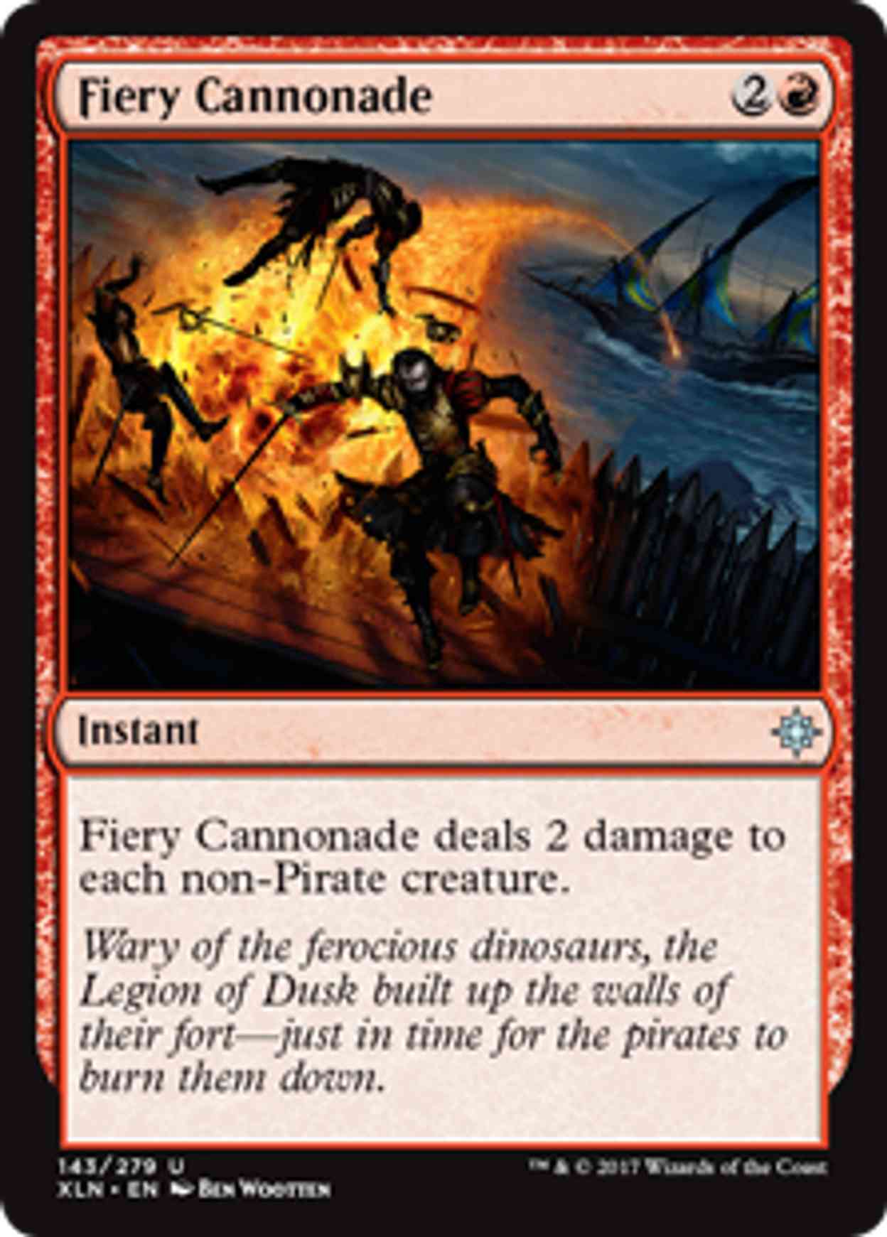 Fiery Cannonade magic card front