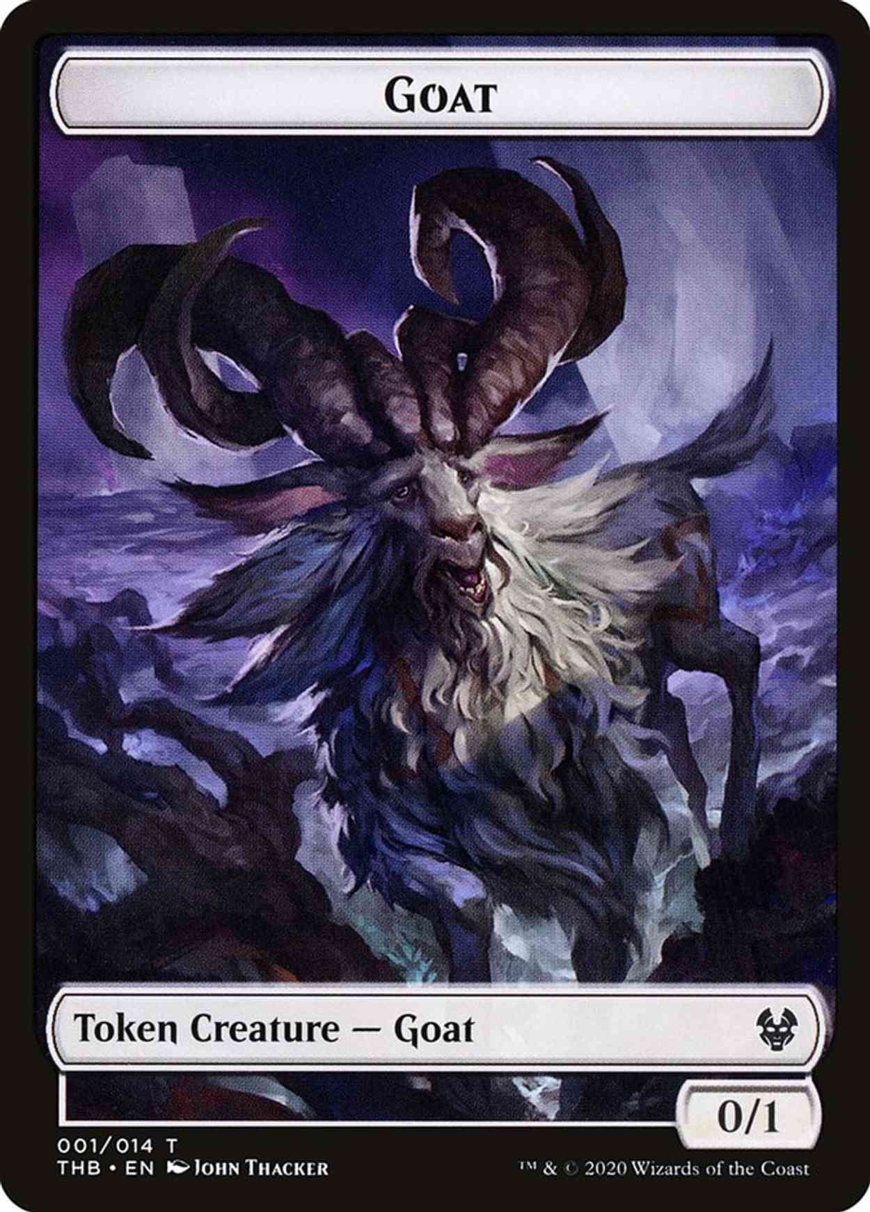 Goat // Satyr Double-sided Token magic card front