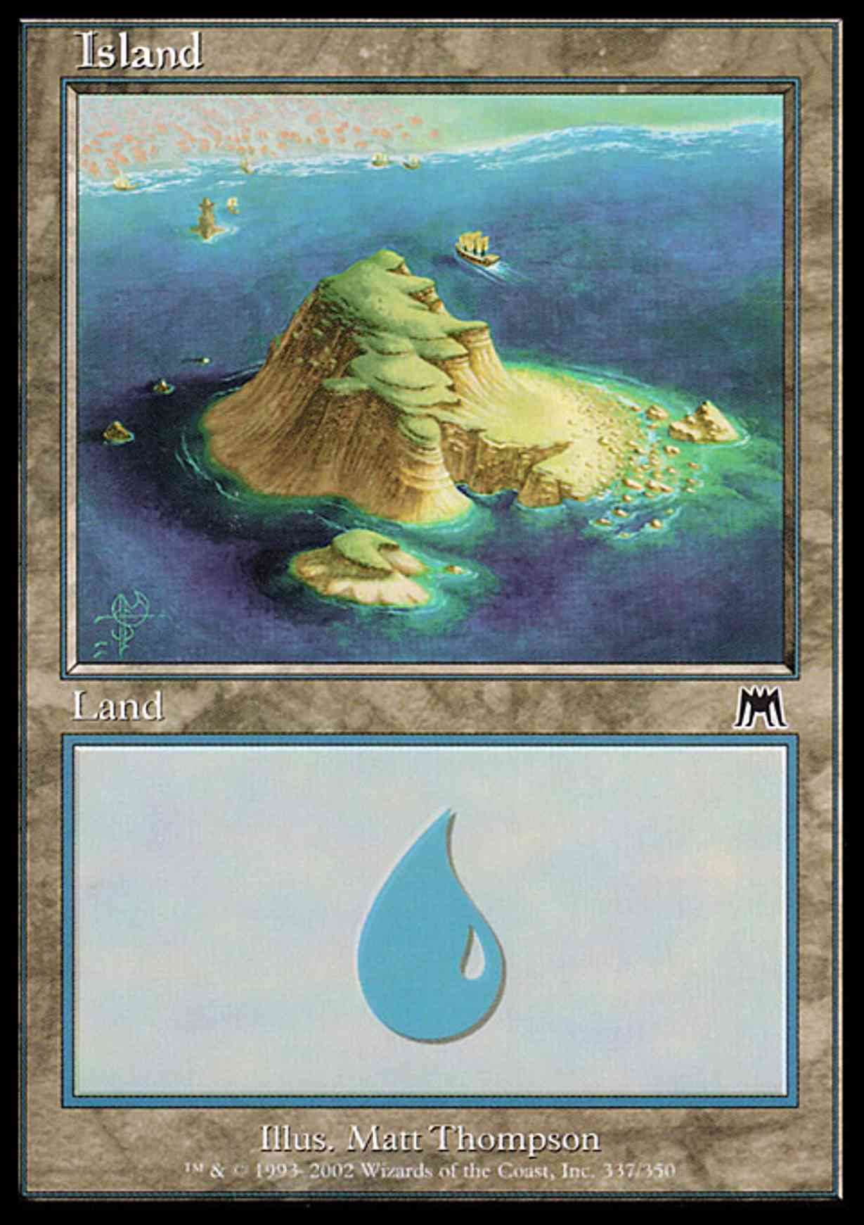 Island (337) magic card front