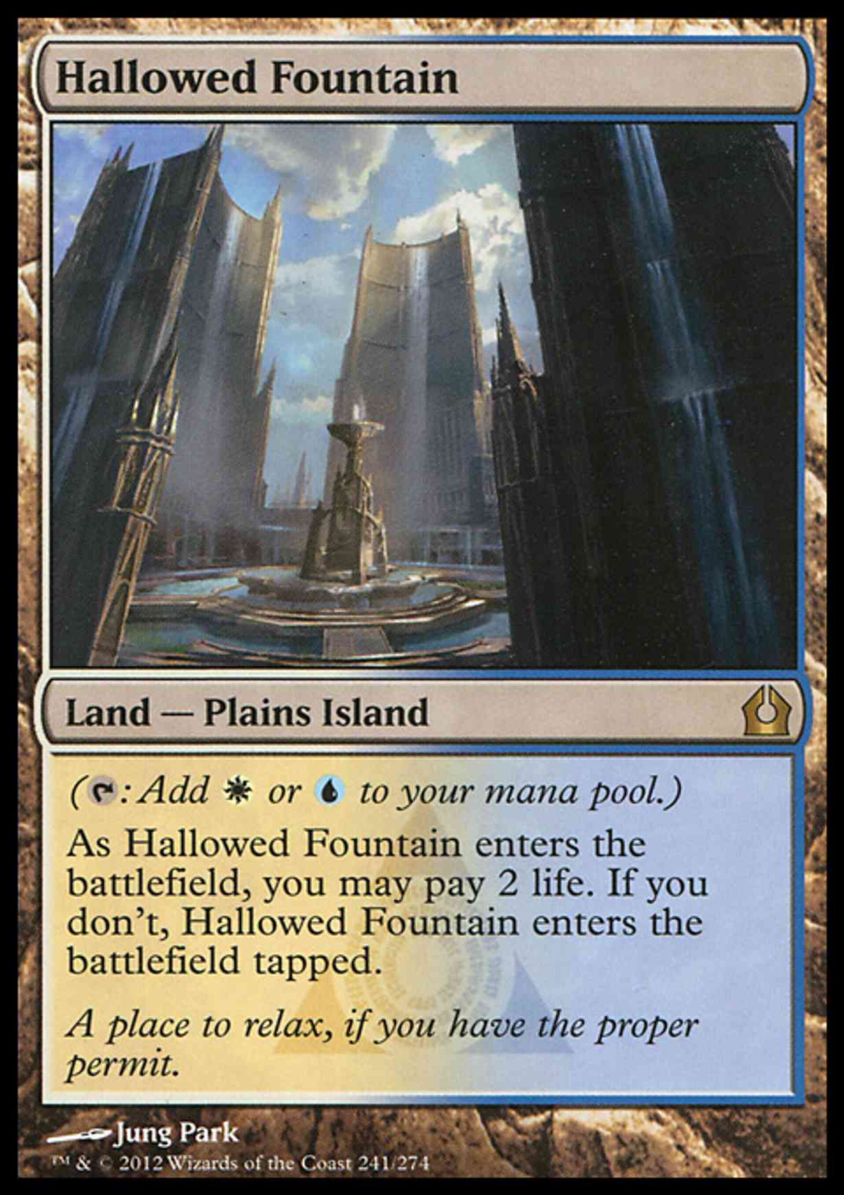 Hallowed Fountain magic card front