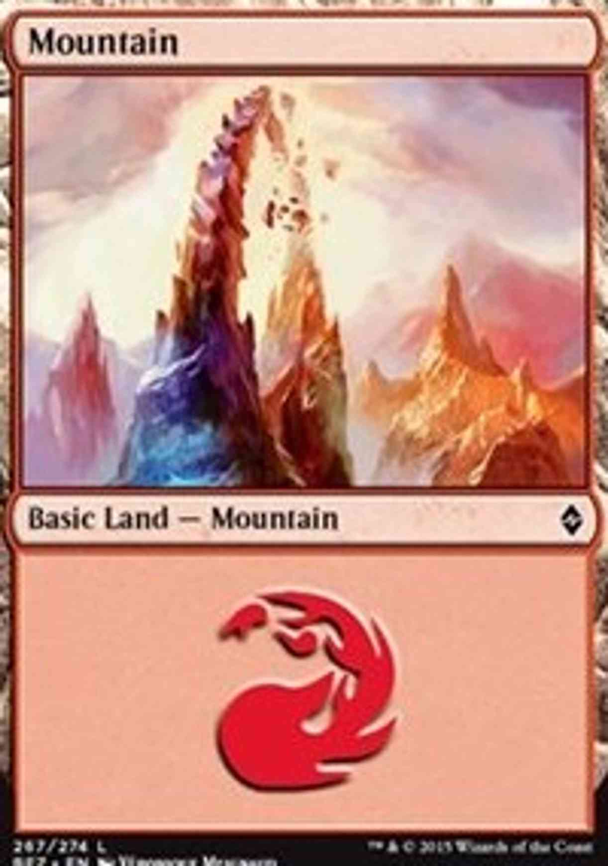 Mountain (267) magic card front