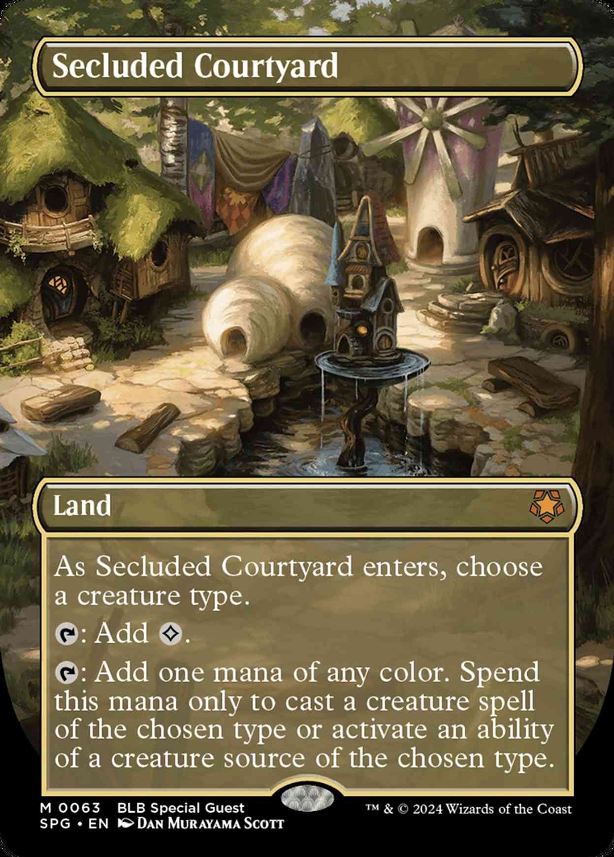 Secluded Courtyard (Borderless) magic card front