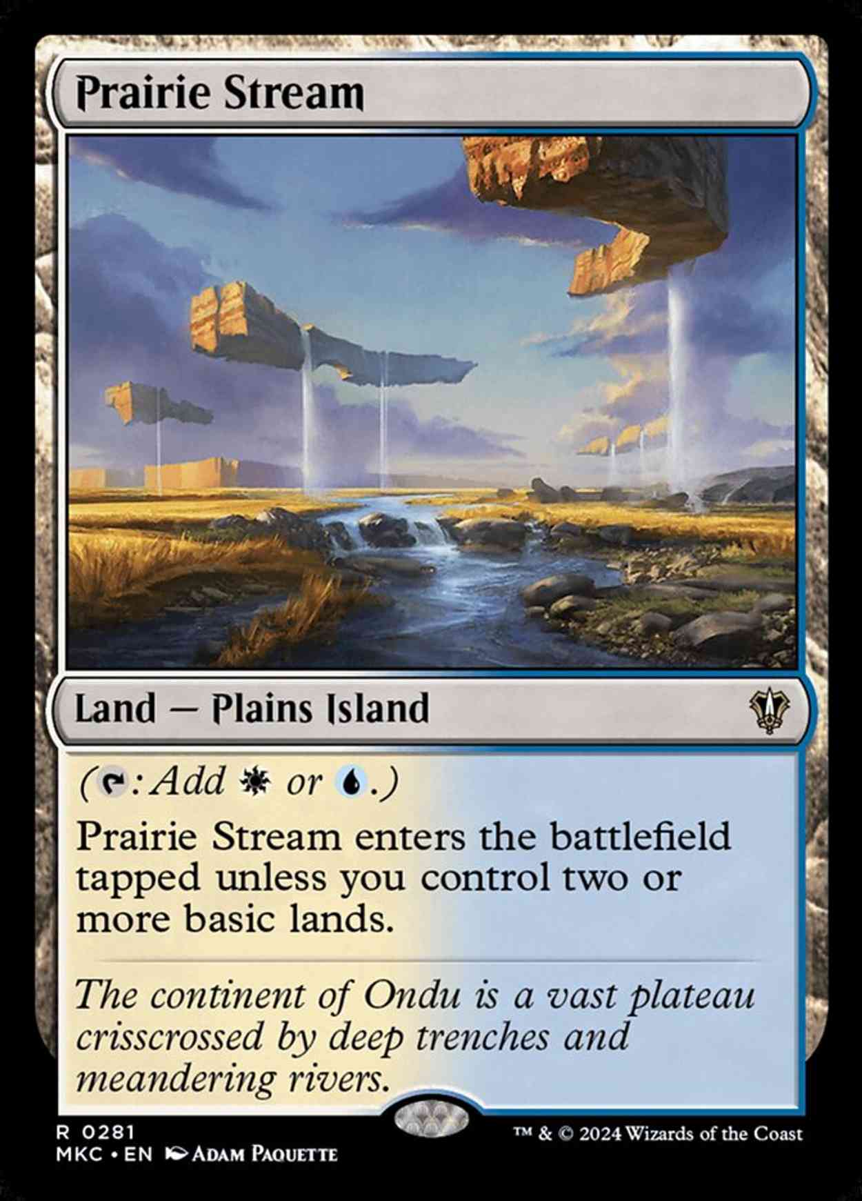 Prairie Stream magic card front