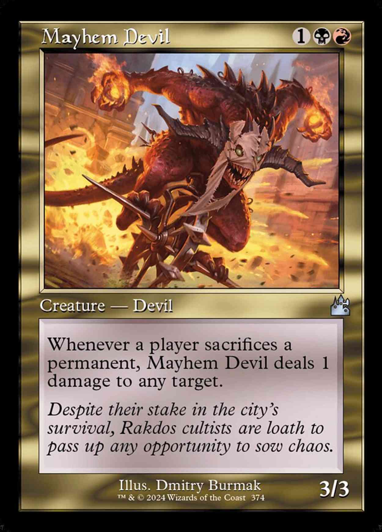 Mayhem Devil (Retro Frame) magic card front