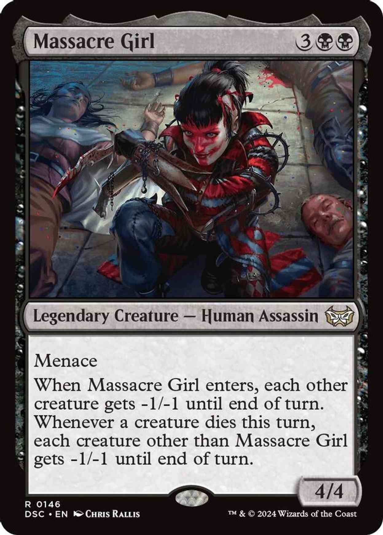 Massacre Girl magic card front