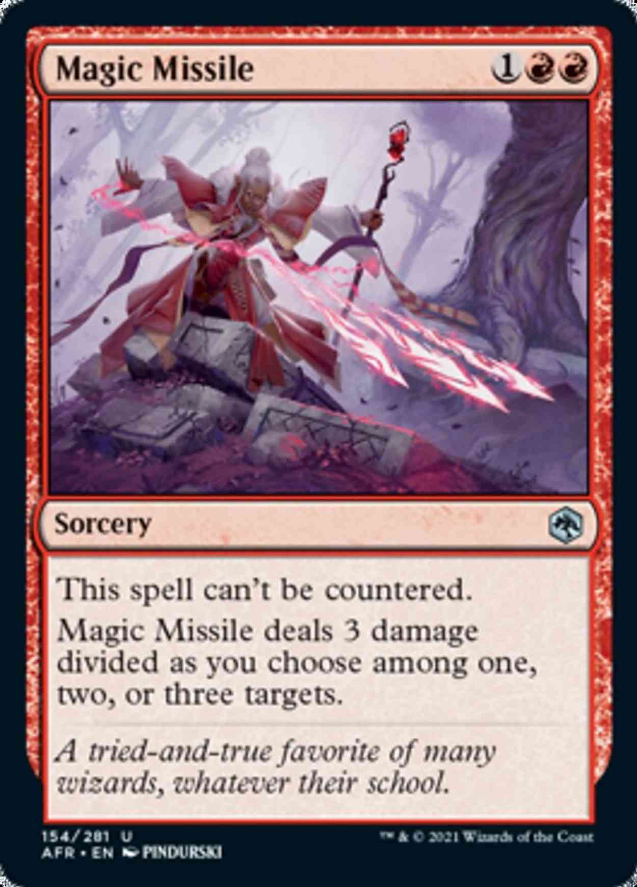 Magic Missile magic card front