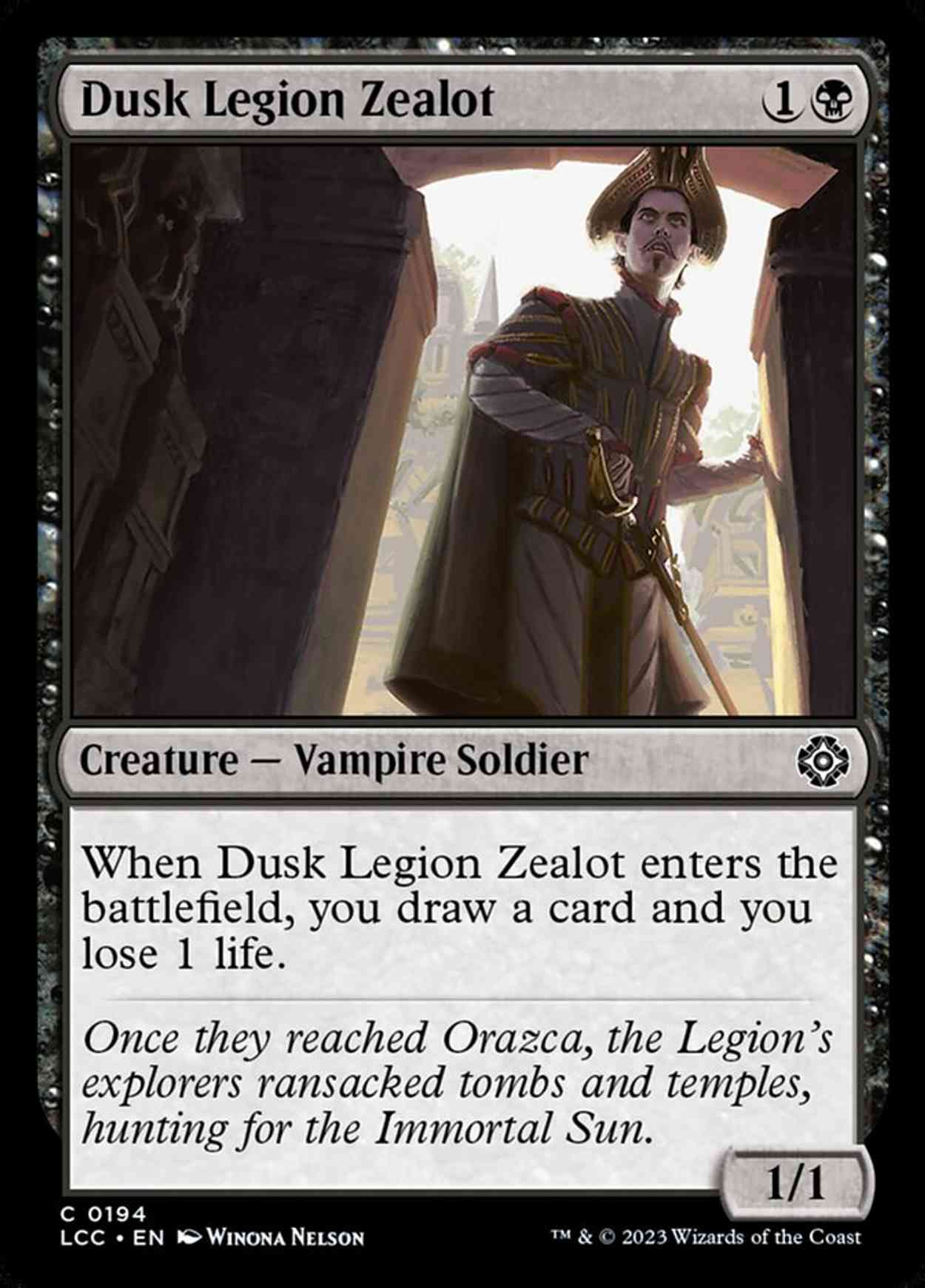 Dusk Legion Zealot magic card front