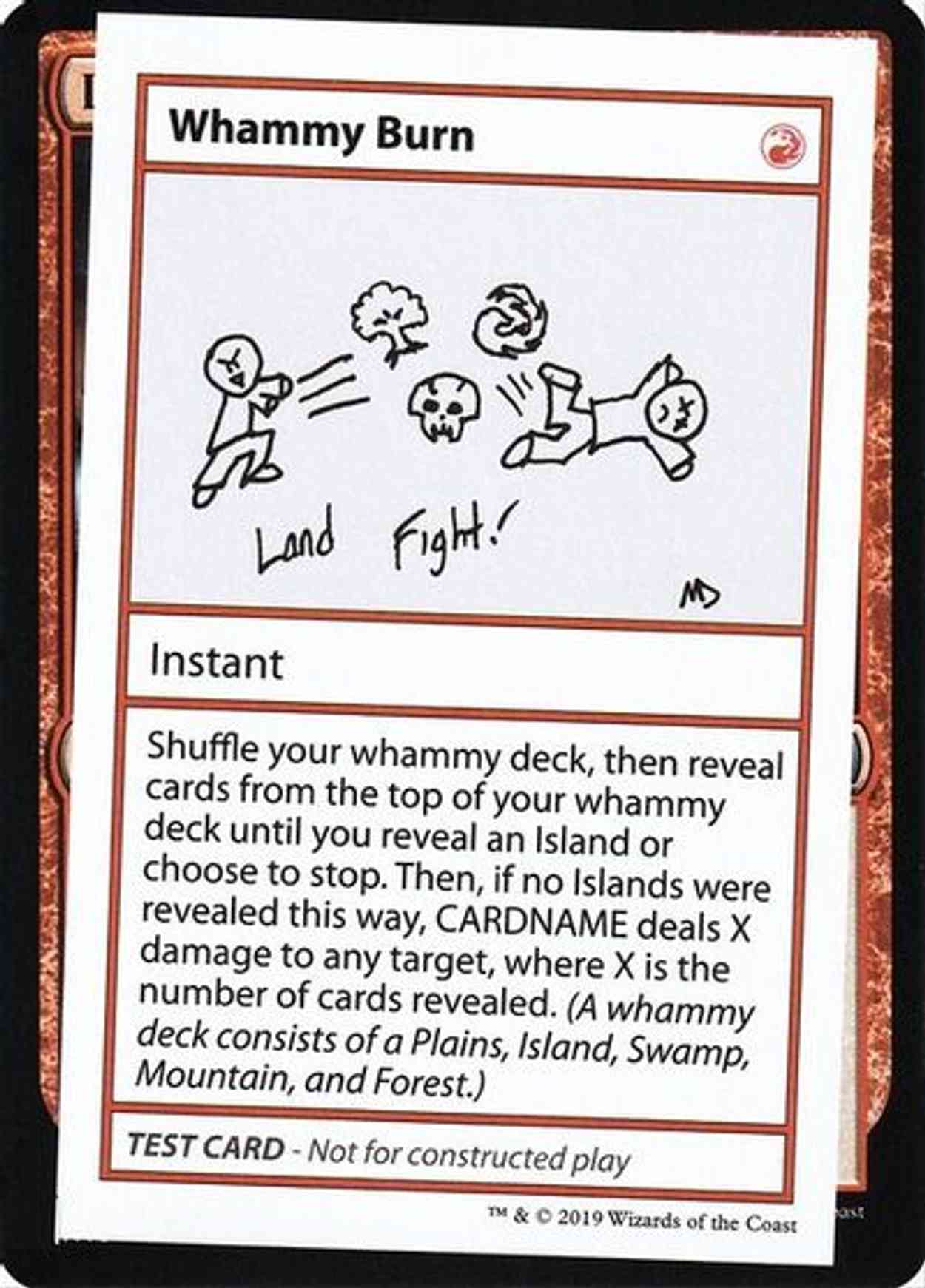 Whammy Burn (No PW Symbol) magic card front