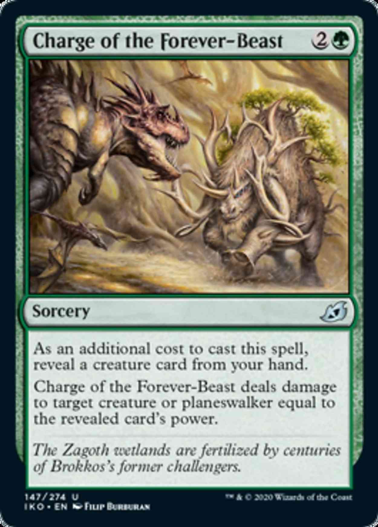 Charge of the Forever-Beast magic card front