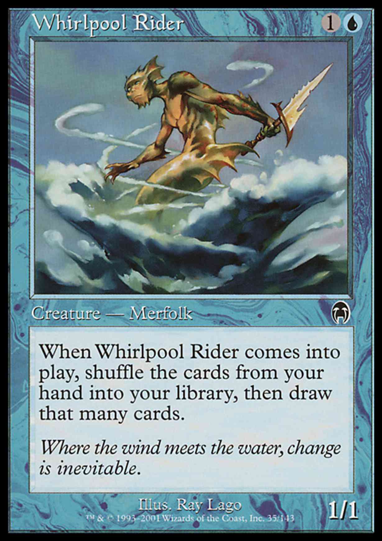 Whirlpool Rider magic card front