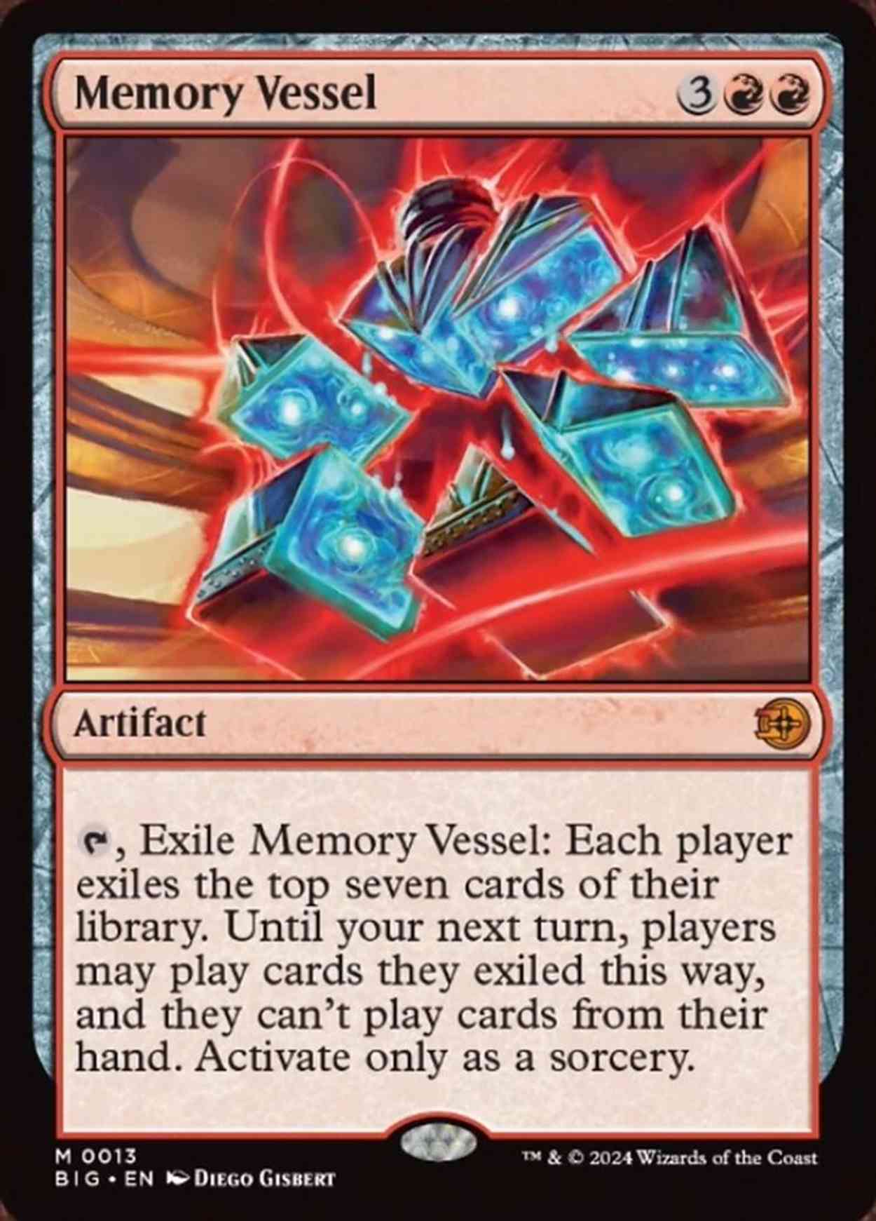 Memory Vessel magic card front