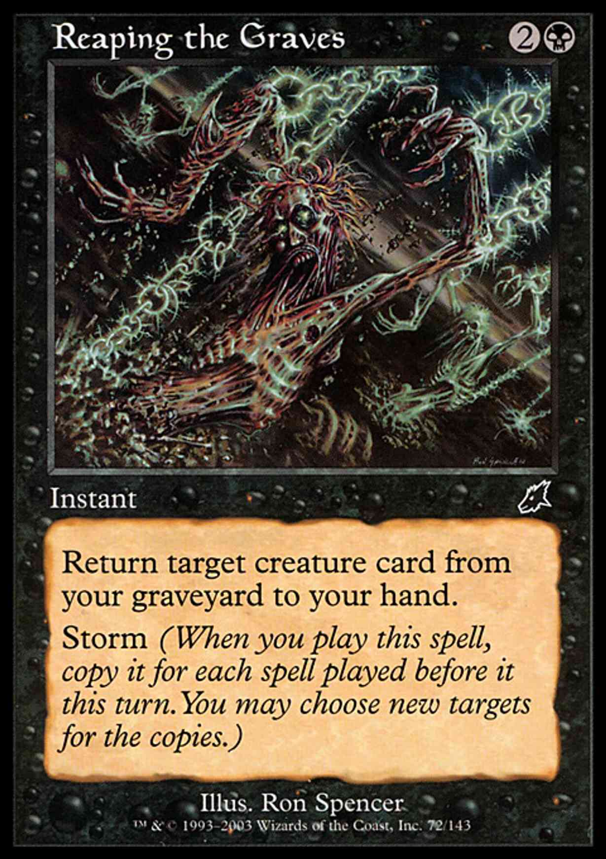 Reaping the Graves magic card front