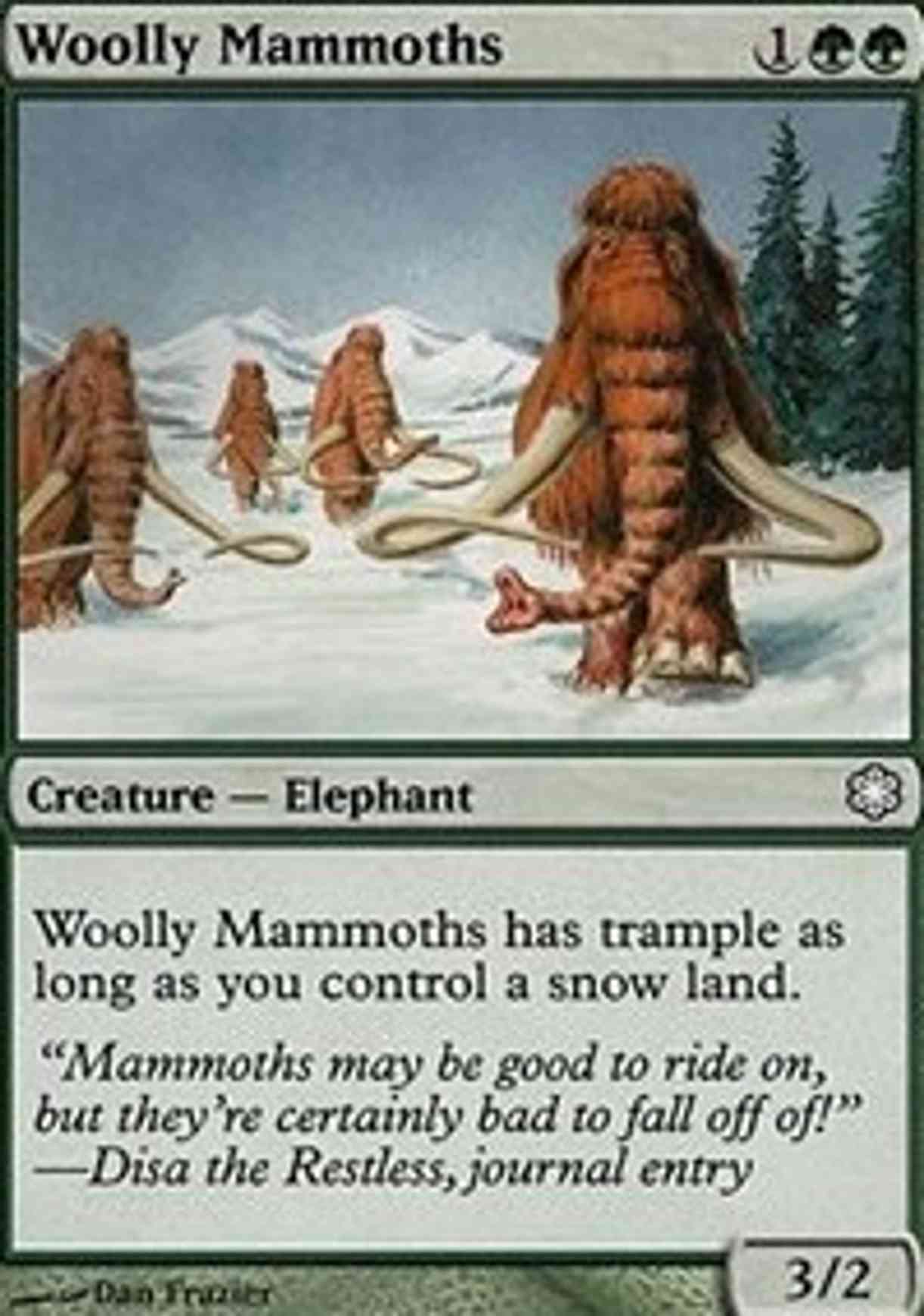 Woolly Mammoths magic card front