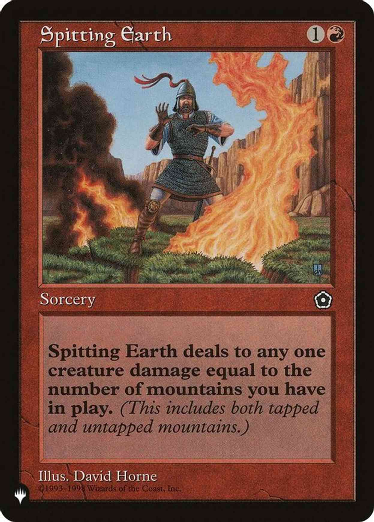 Spitting Earth magic card front