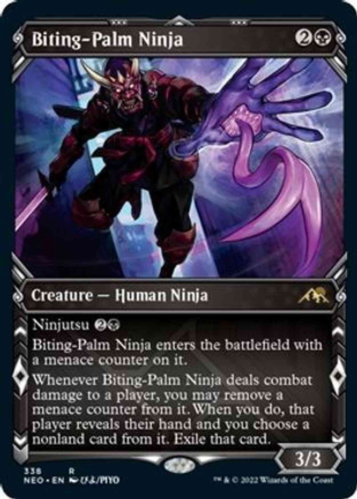 Biting-Palm Ninja (Showcase) magic card front