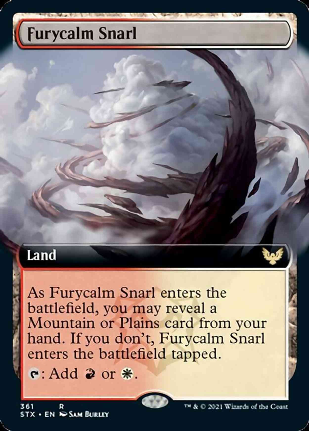 Furycalm Snarl (Extended Art) magic card front