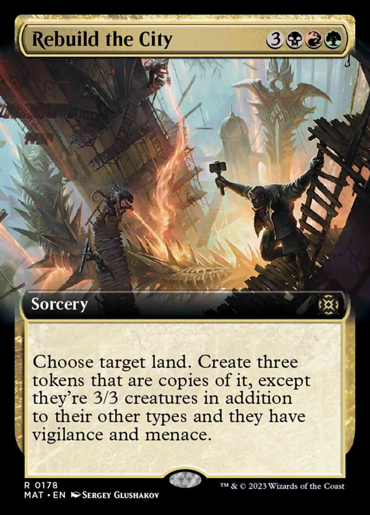 Rebuild the City (Extended Art) magic card front
