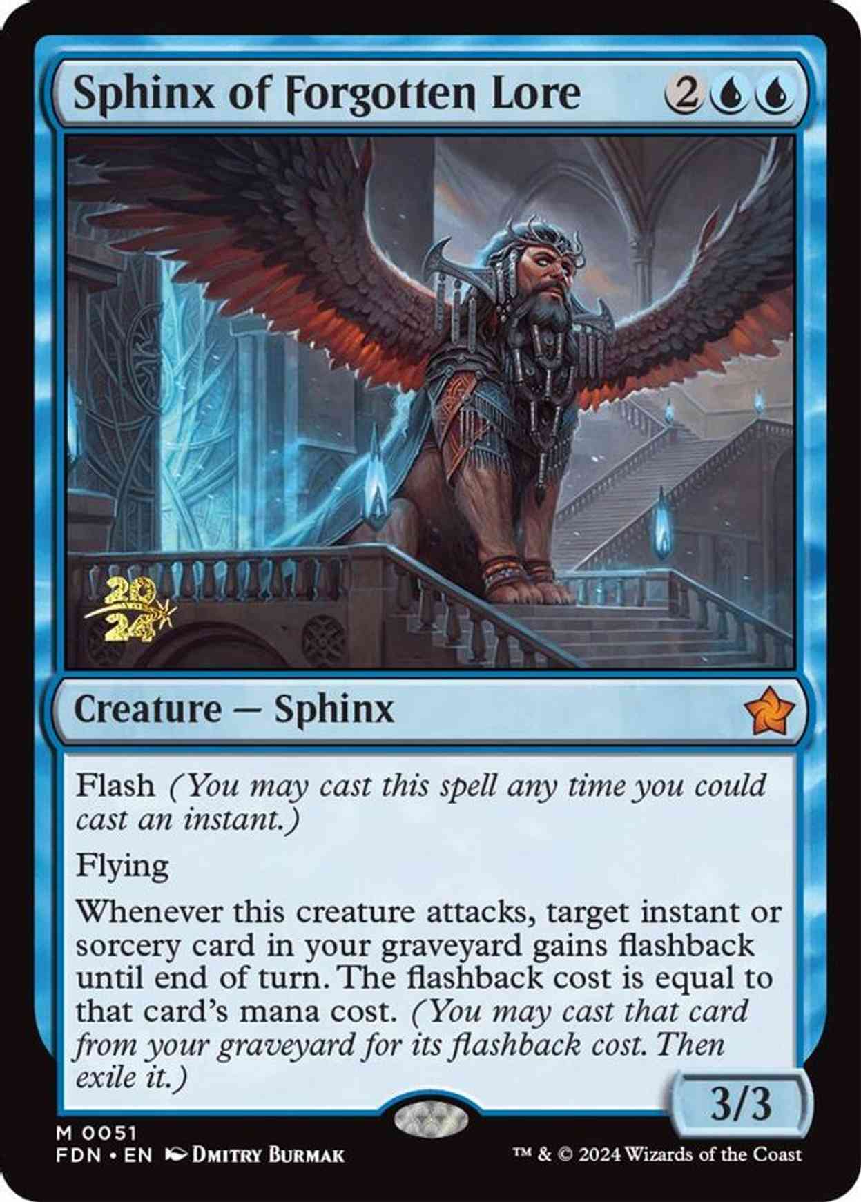 Sphinx of Forgotten Lore magic card front