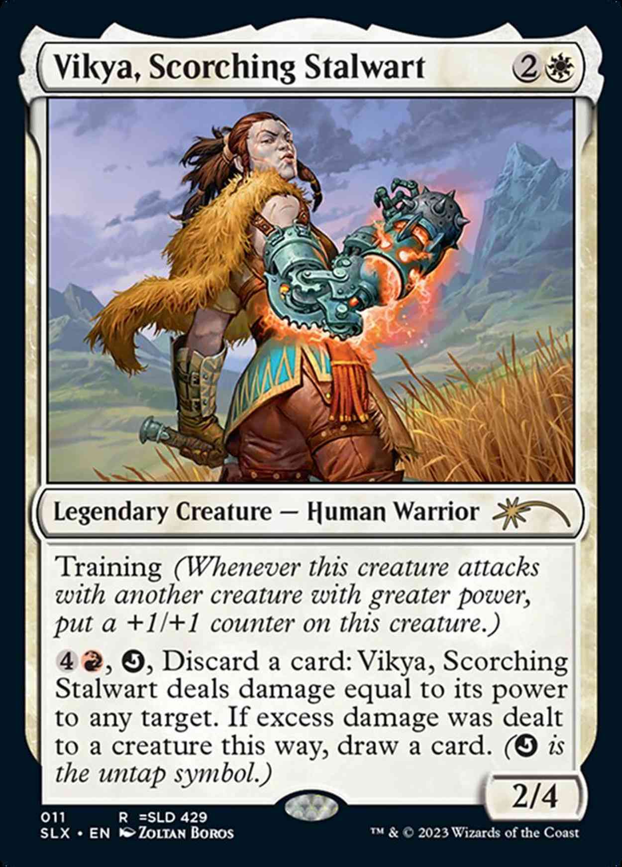 Vikya, Scorching Stalwart magic card front