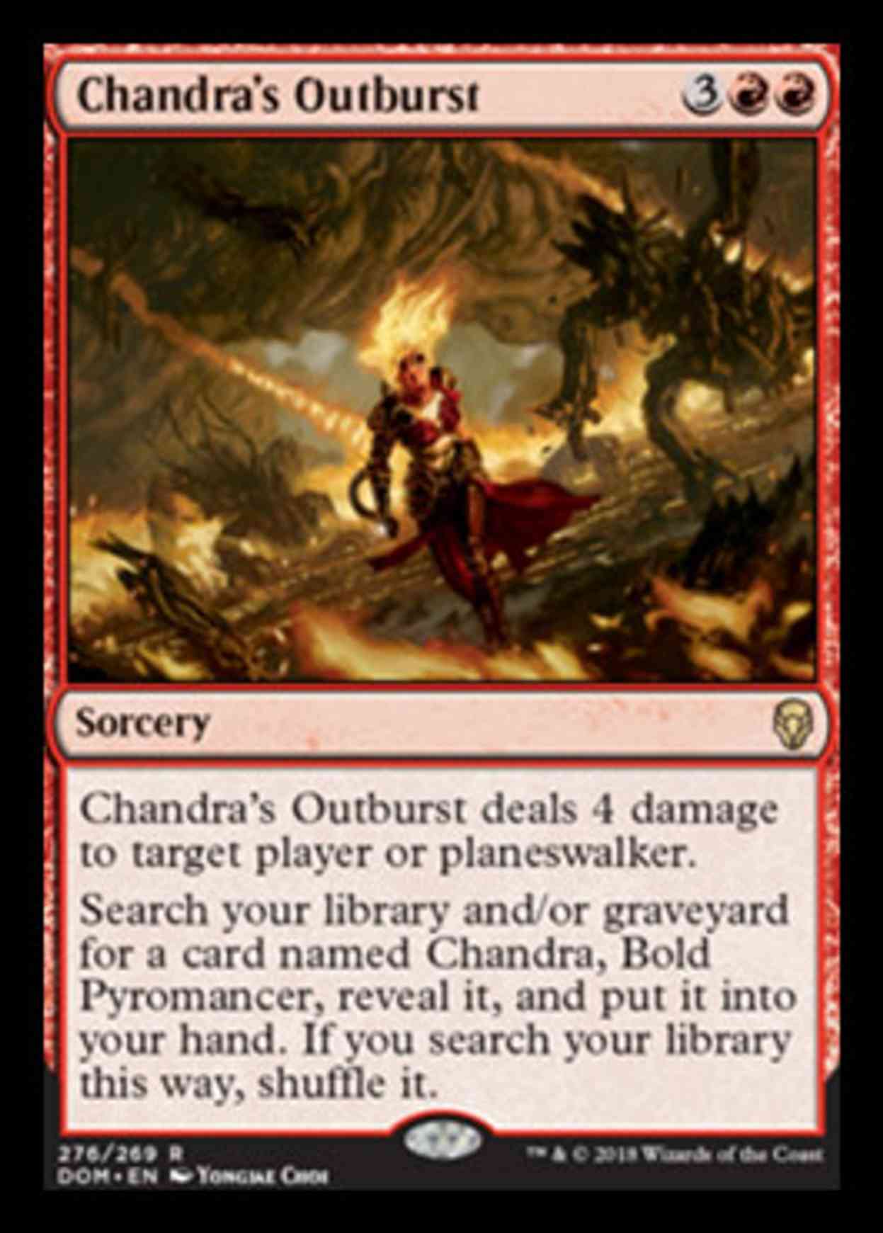 Chandra's Outburst magic card front