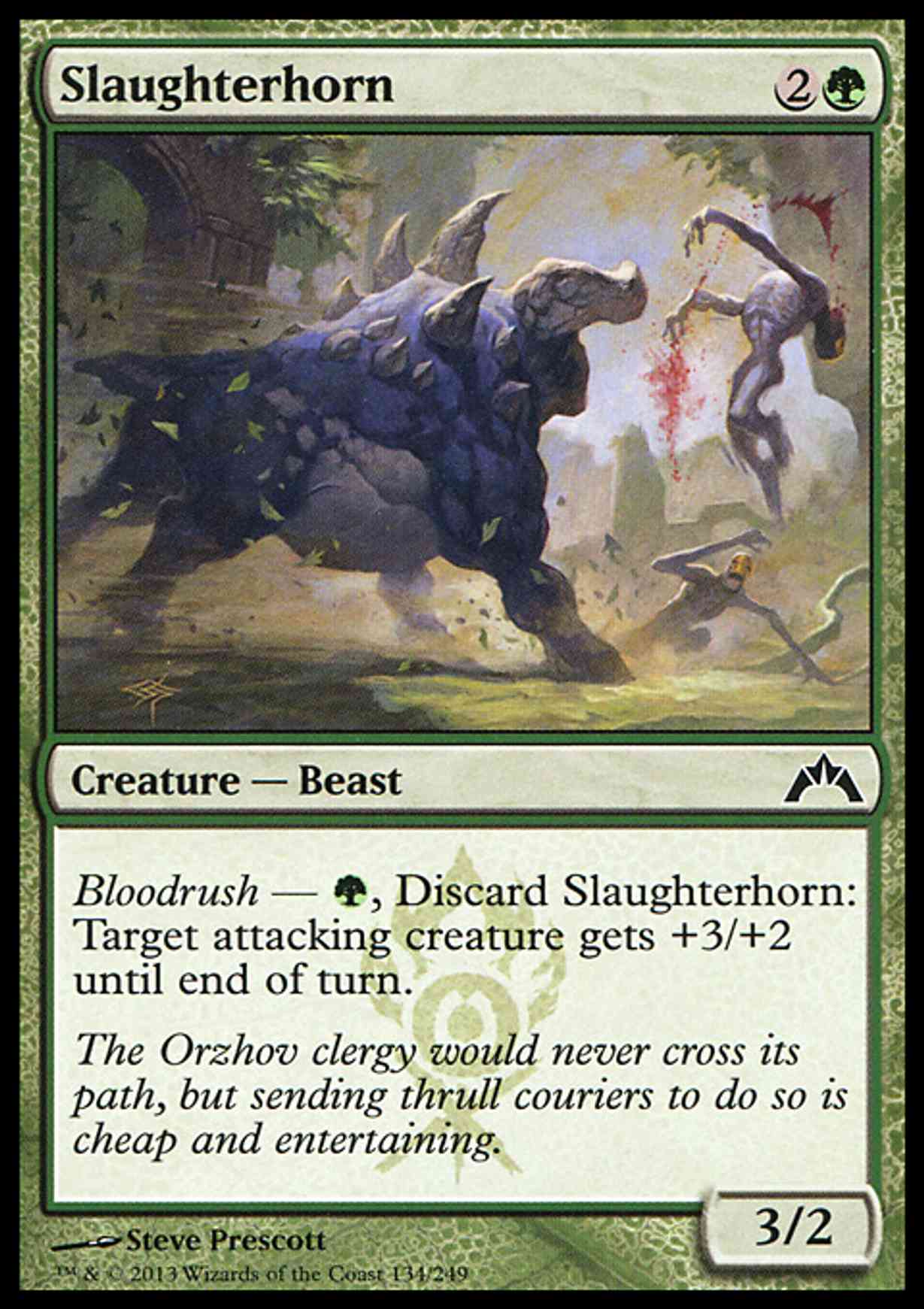 Slaughterhorn magic card front