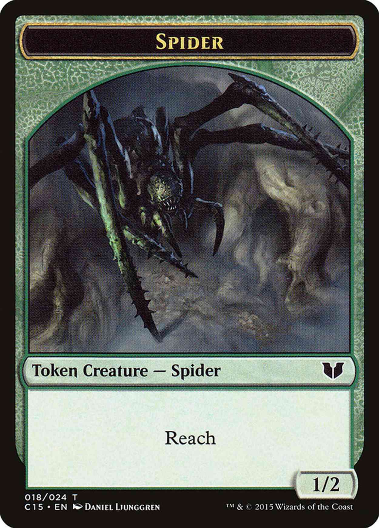 Spider // Wolf Double-Sided Token magic card front