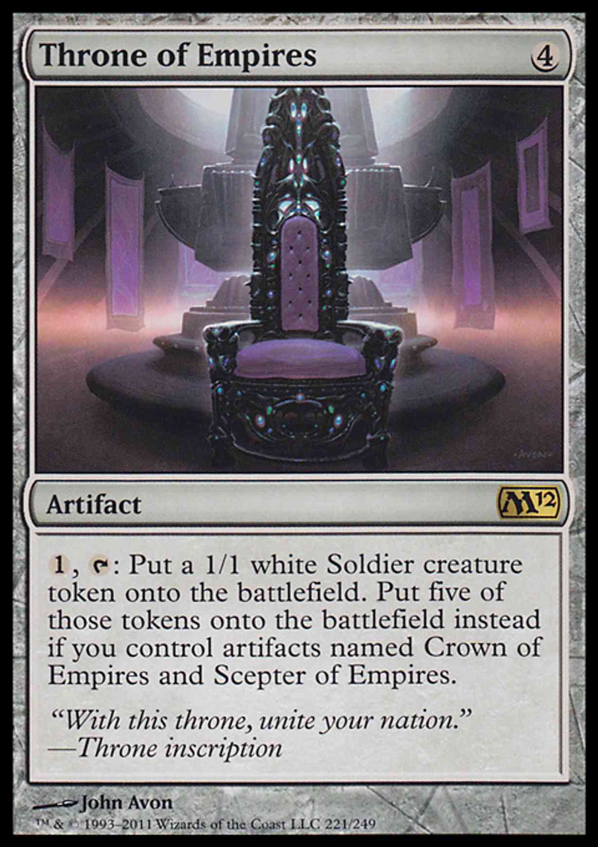 Throne of Empires magic card front