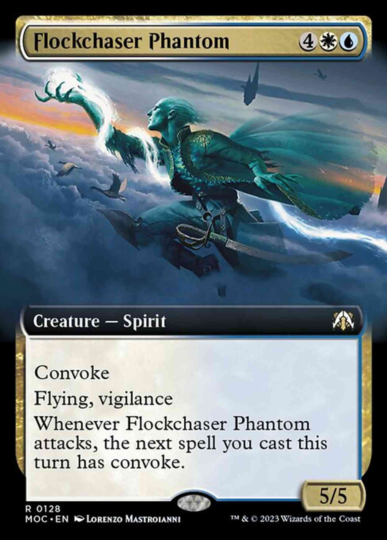 Flockchaser Phantom (Extended Art) magic card front
