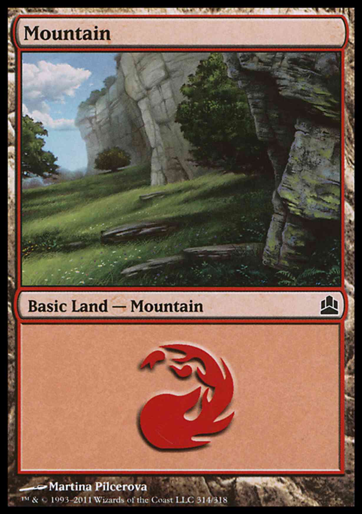 Mountain (314) magic card front