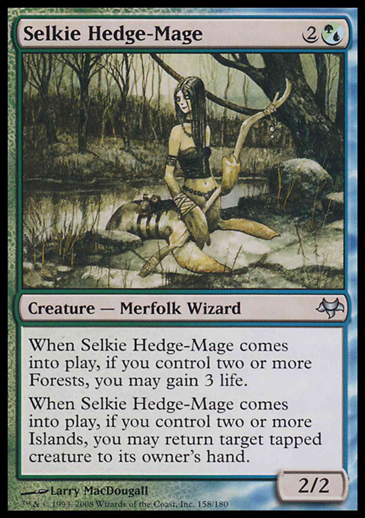 Selkie Hedge-Mage magic card front