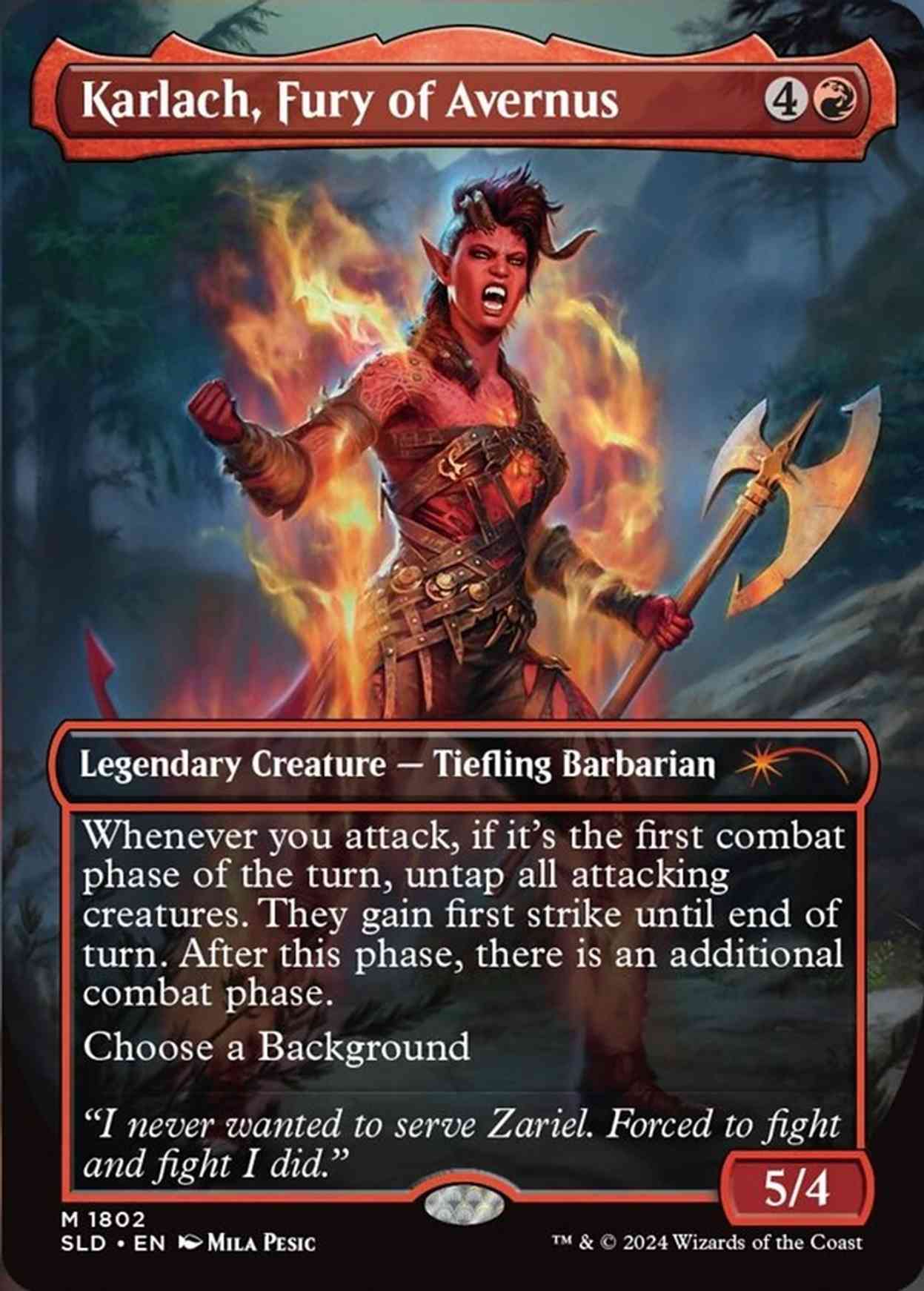 Karlach, Fury of Avernus magic card front