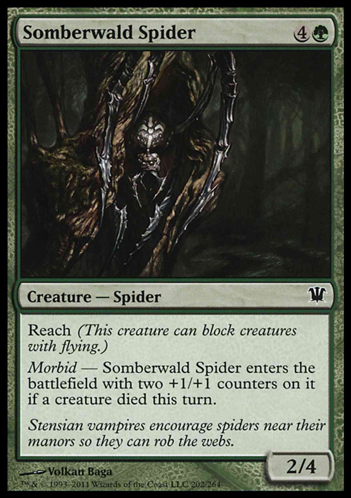Somberwald Spider magic card front
