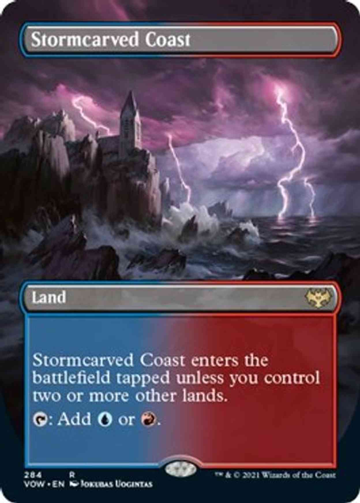 Stormcarved Coast (Borderless) magic card front